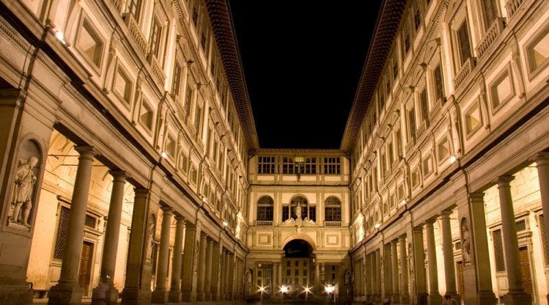 esterno galleria degli Uffizi